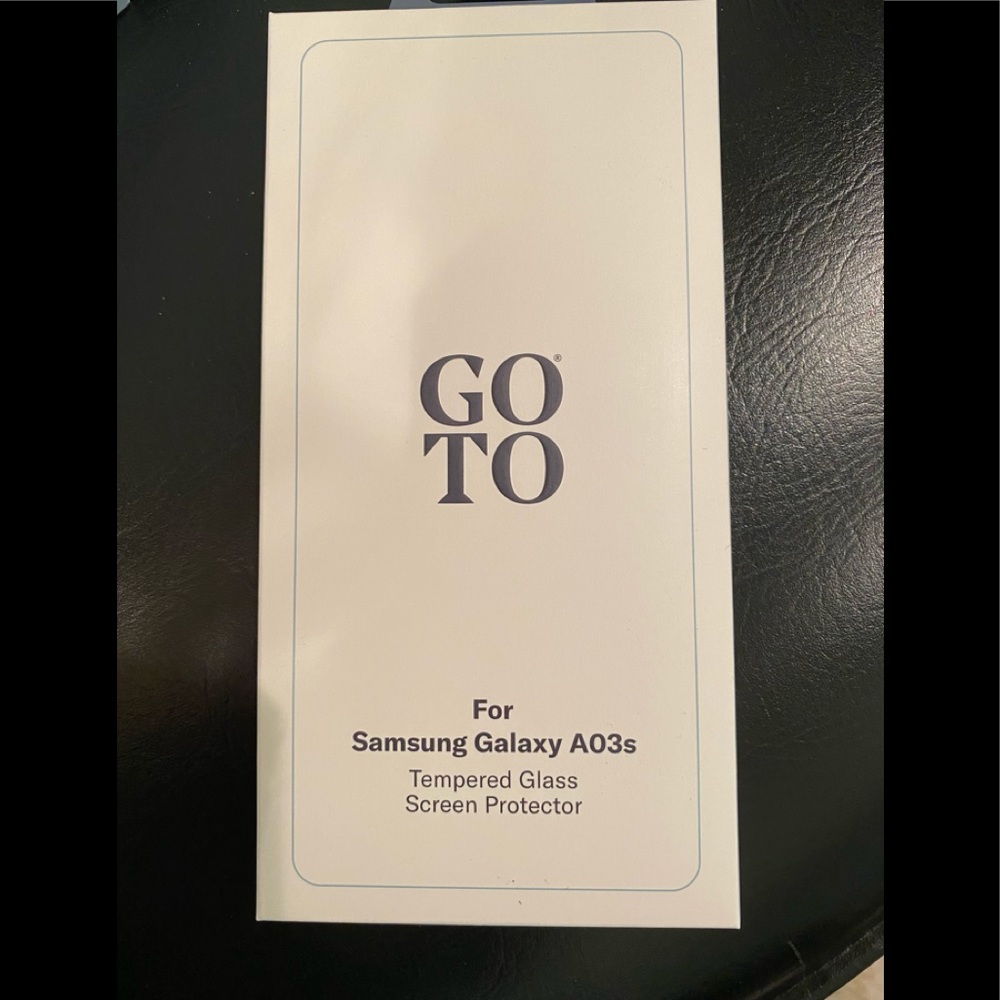 Samsung galaxy A03s tempered glass screen protector.